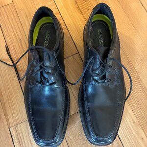 Bostonian Apron Toe Black Leather Dress Shoes Men's 10